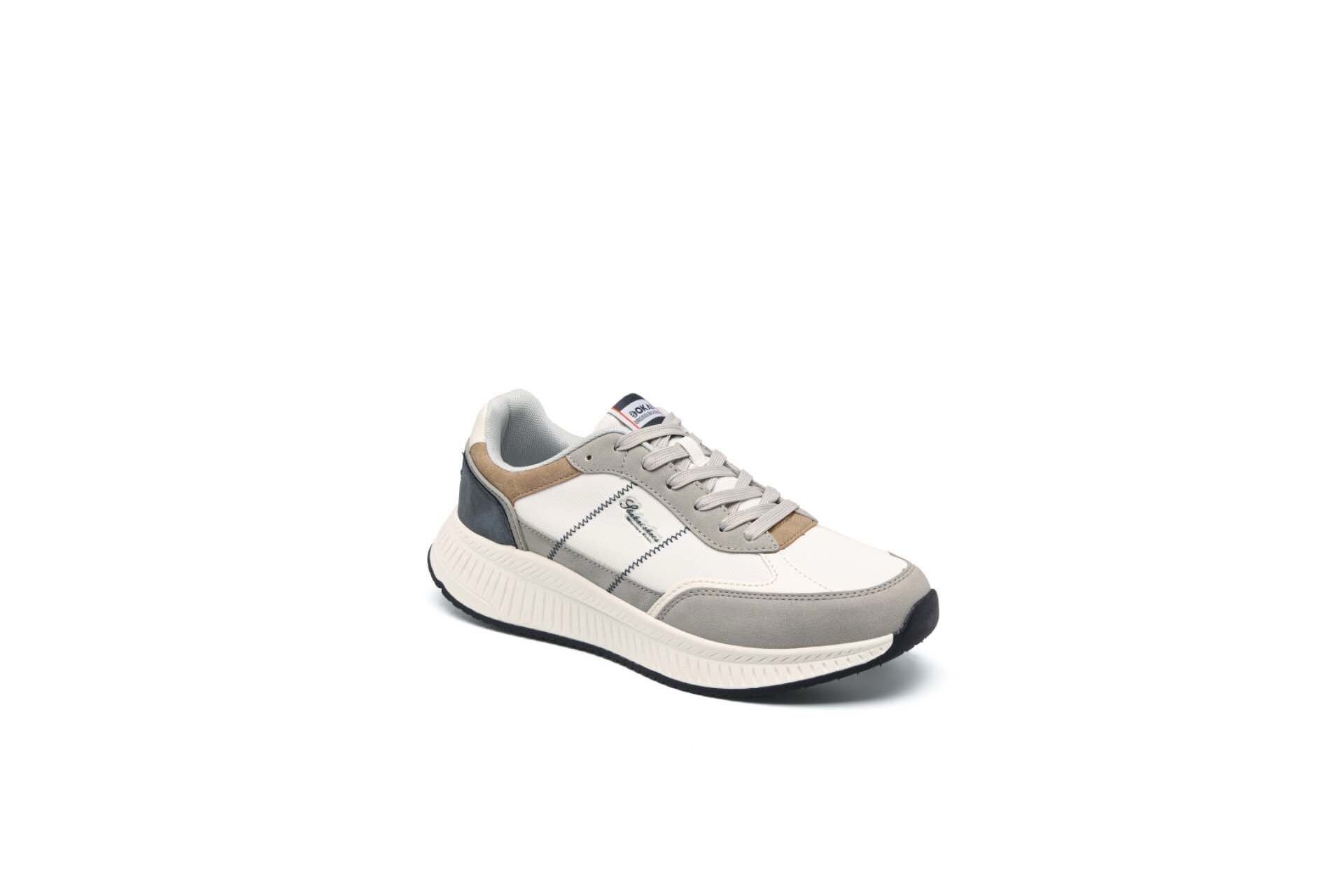 Grossista Bello Star - Sneakers uomo comode con lacci e mix di materiali