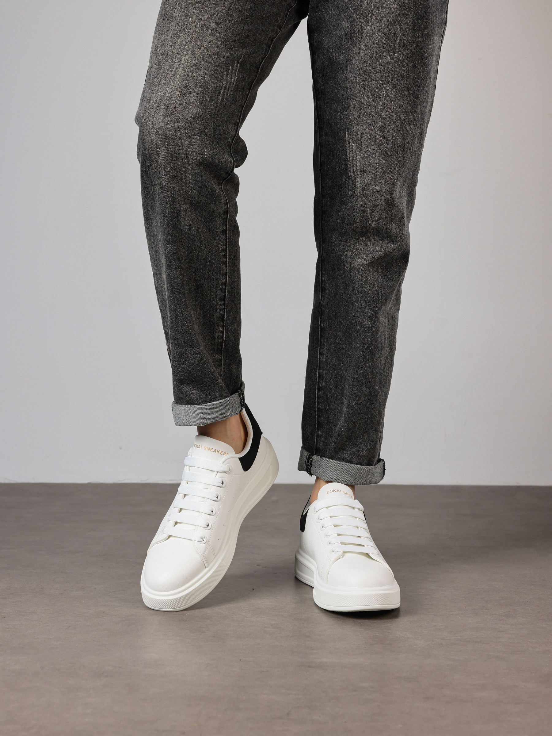 Wholesaler Bello Star - Classic comfort lace-up sneakers with mixed materials