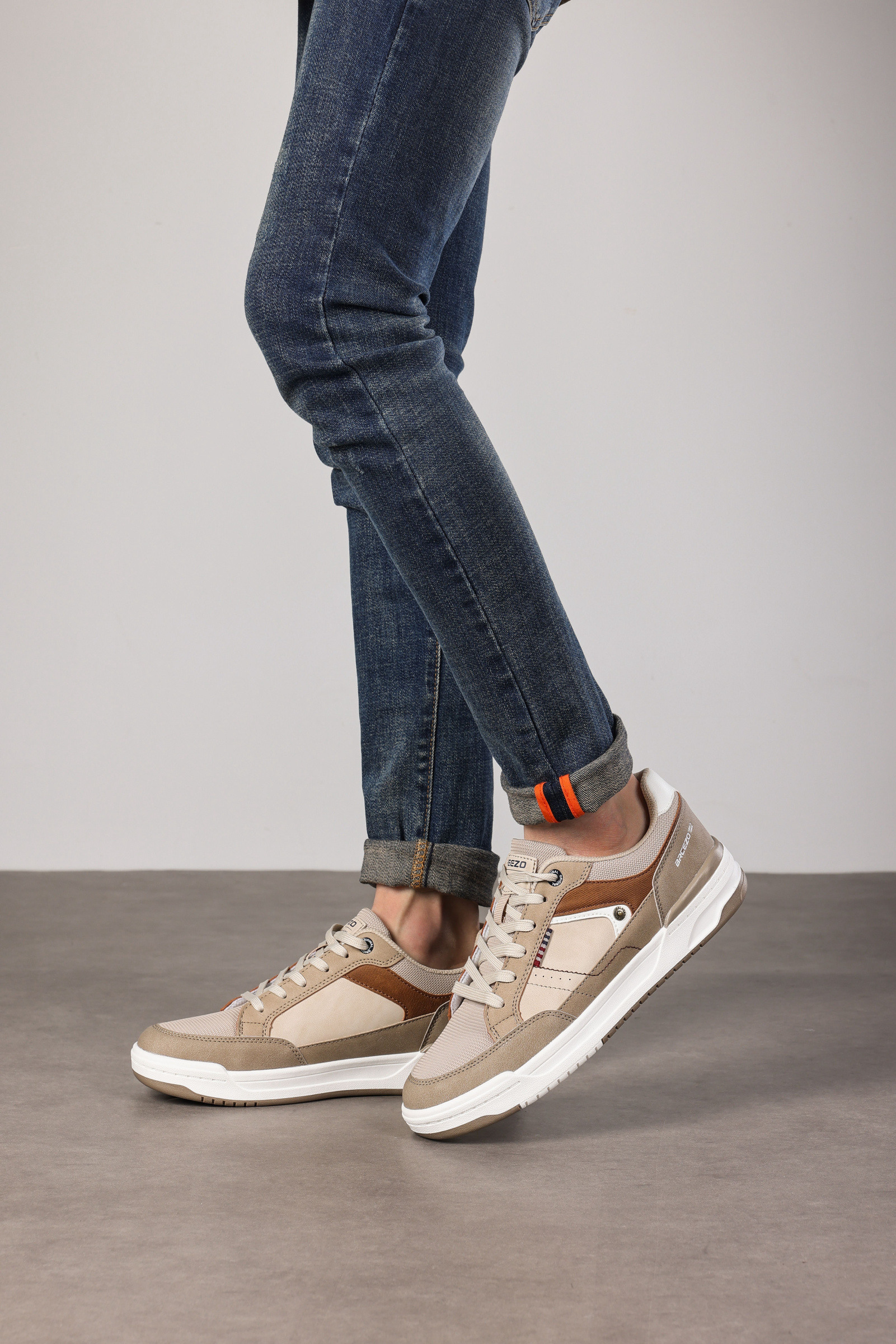 Großhändler Bello Star - Herren-Sneaker aus klassischem Materialmix mit Schnürung