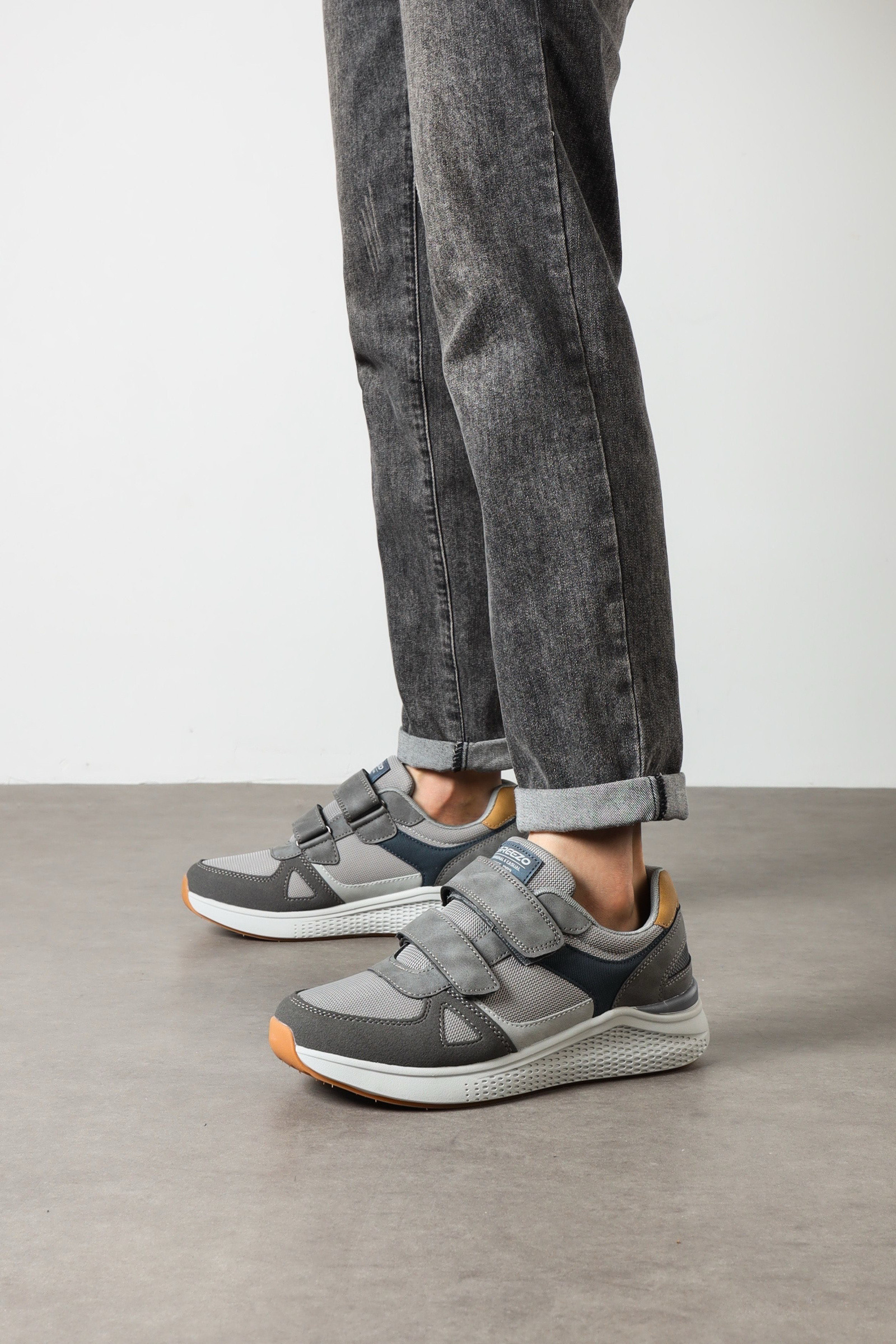 Großhändler Bello Star - Herren-Klettverschluss-Komfort-Sneaker