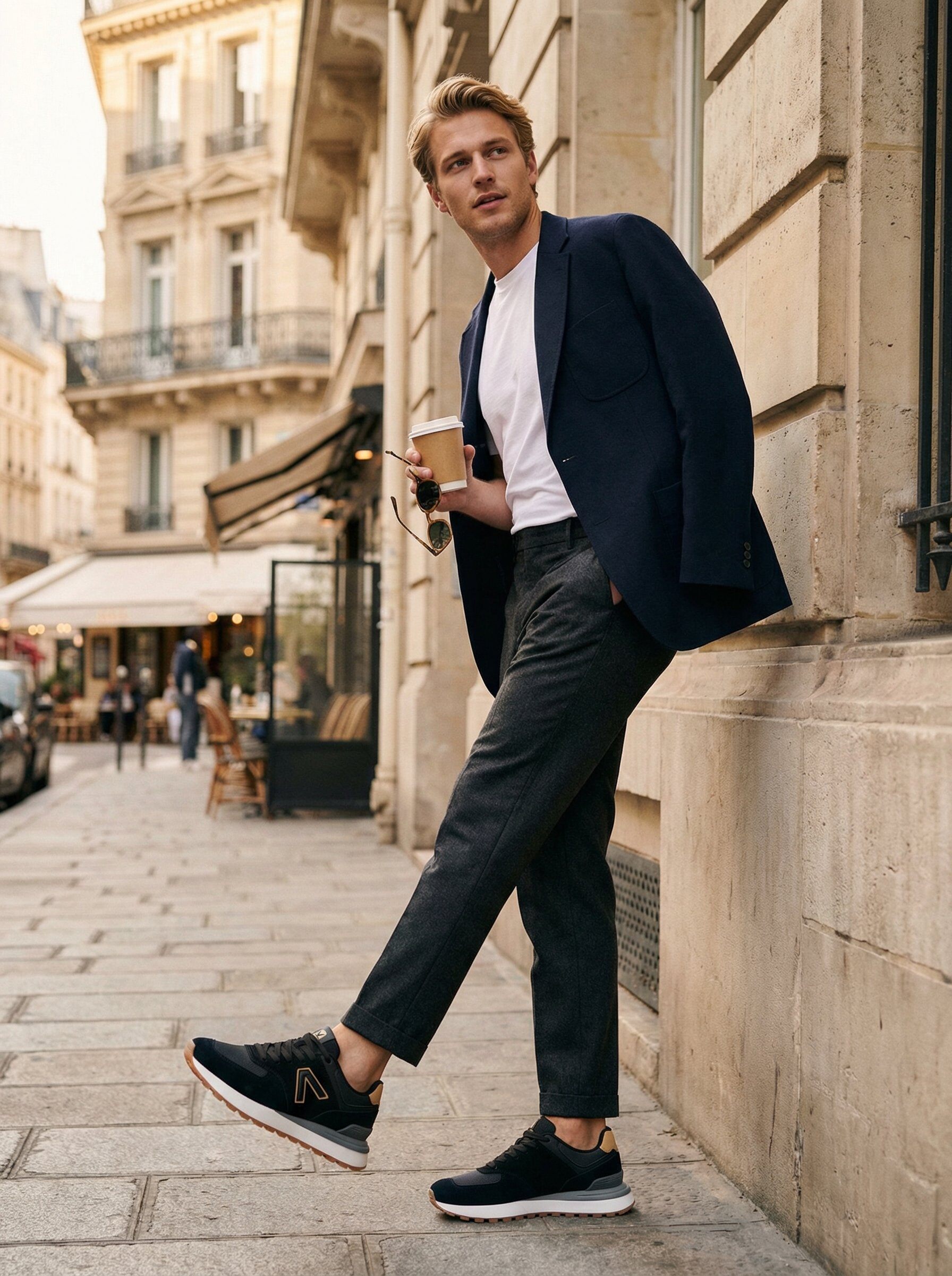 Großhändler Bello Star - Klassischer Herrenschuh mit trendigem Materialmix