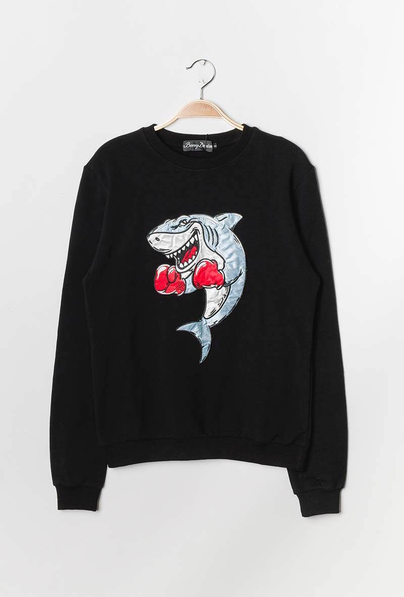 Grossiste Berry Denim - sweat motif broderie