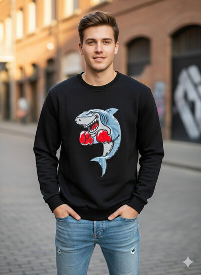 Großhändler Berry Denim - Hai-Sweatshirt Großhändler Berry Denim - Hai-Sweatshirt