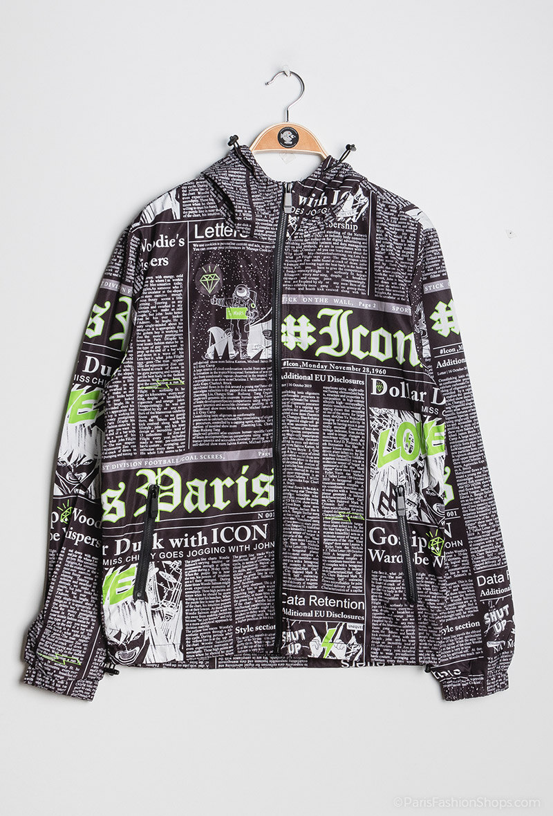 Mayorista Berry Denim - Chaqueta impermeable estampada