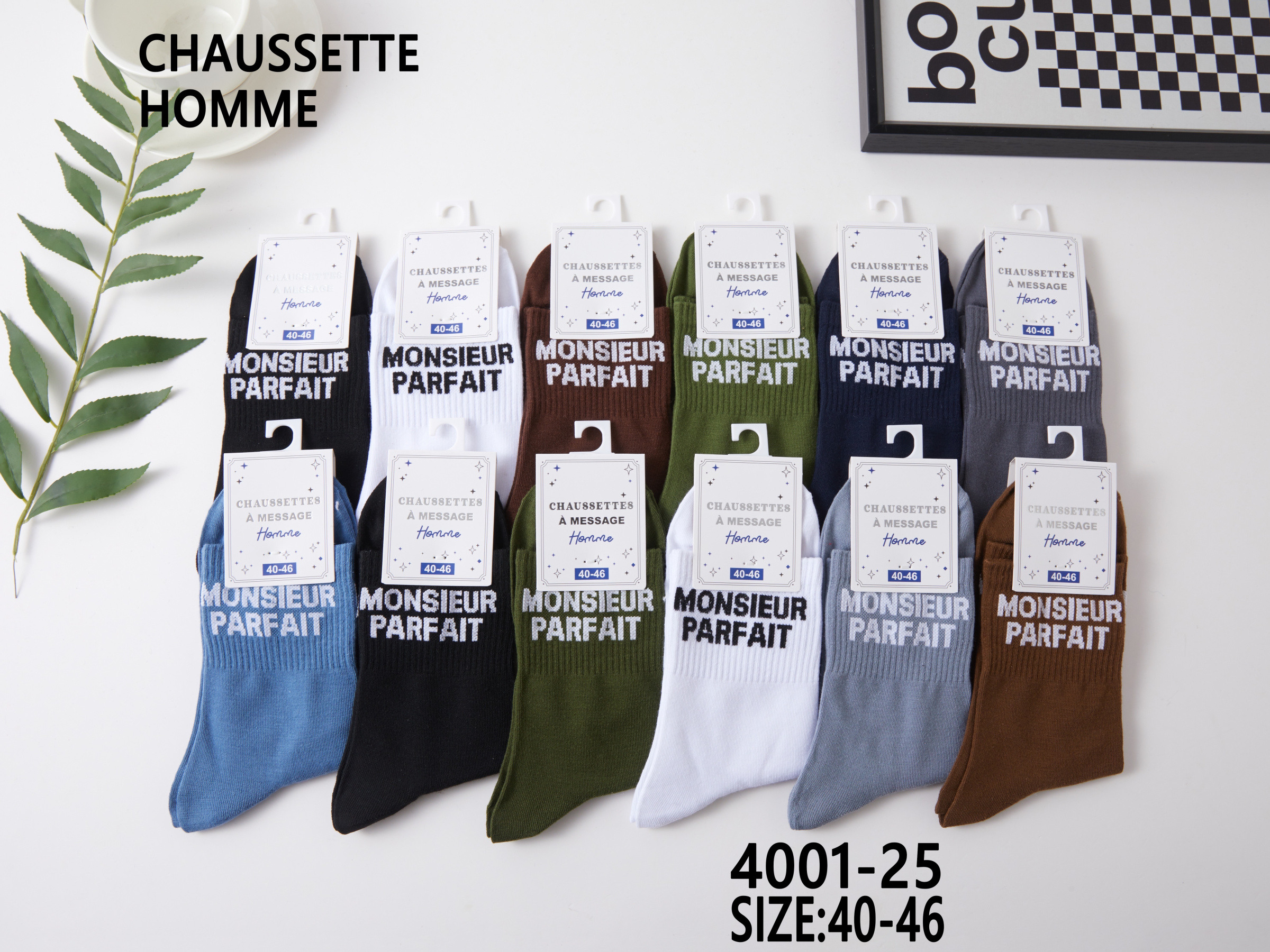 Grossiste Best Fashion - CHAUSSETTE MONSIEUR PARFAIT