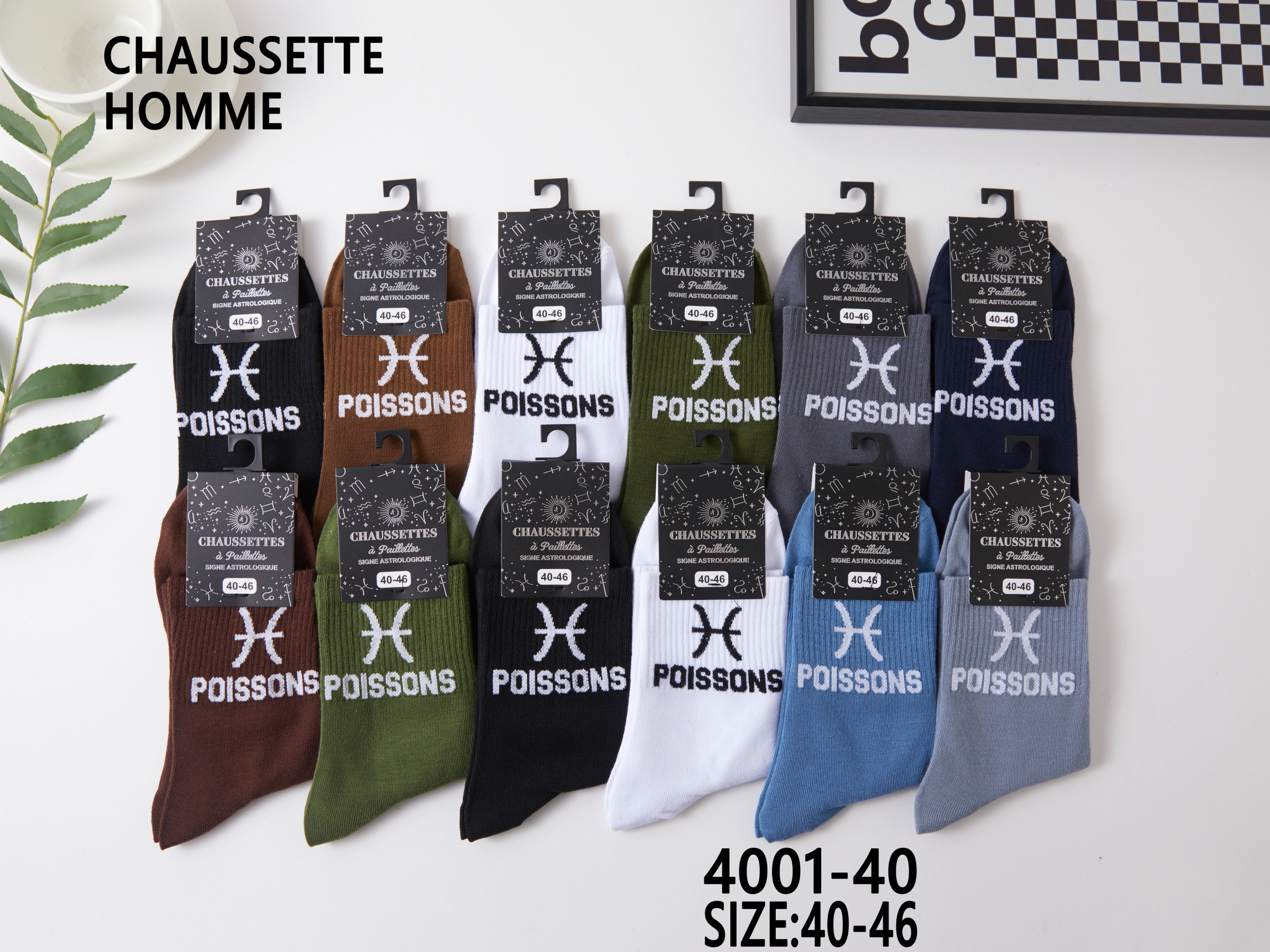 Grossiste Best Fashion - Chaussette POISSONS