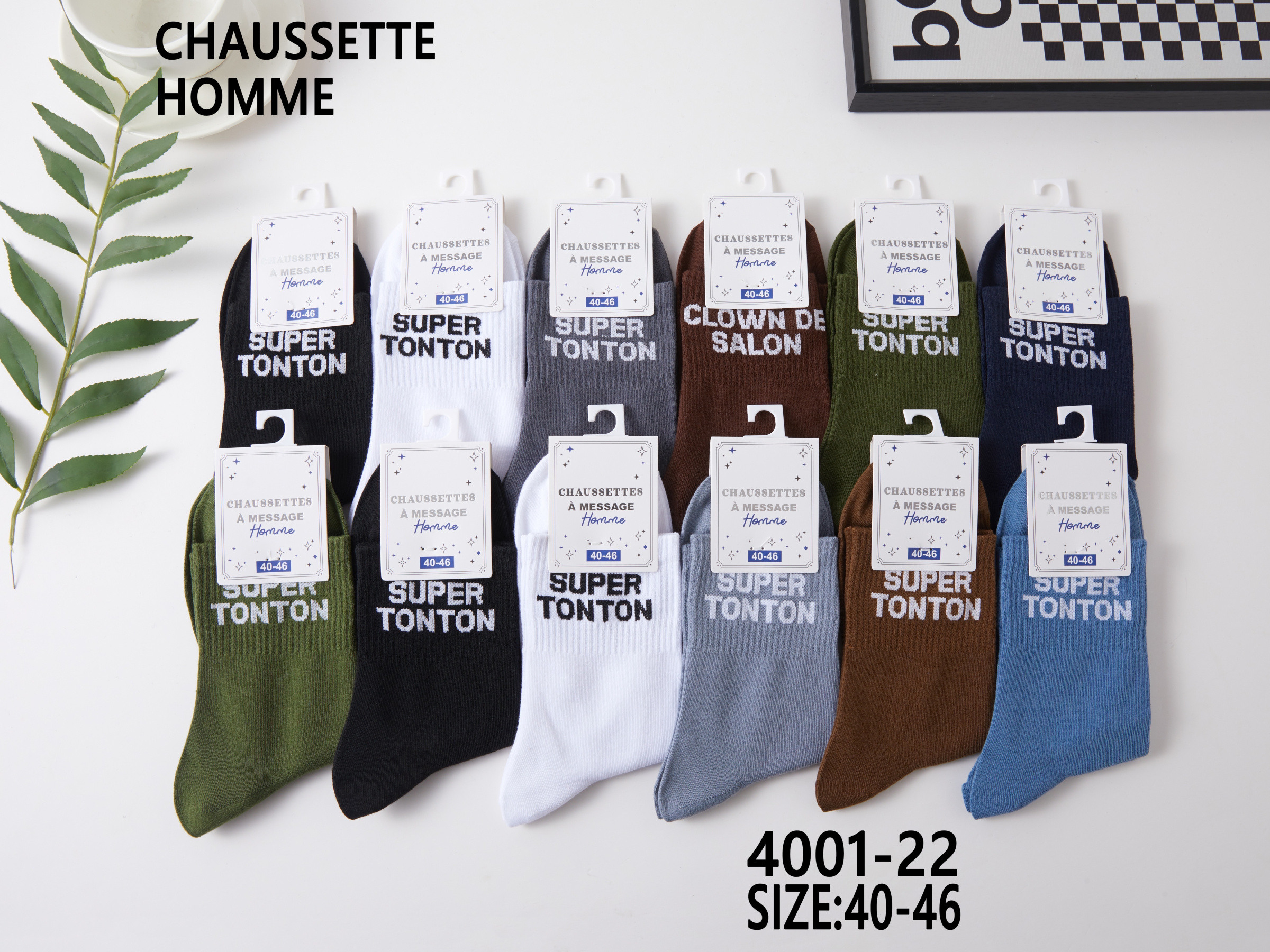 Grossiste Best Fashion - CHAUSSETTE SUPER TONTON