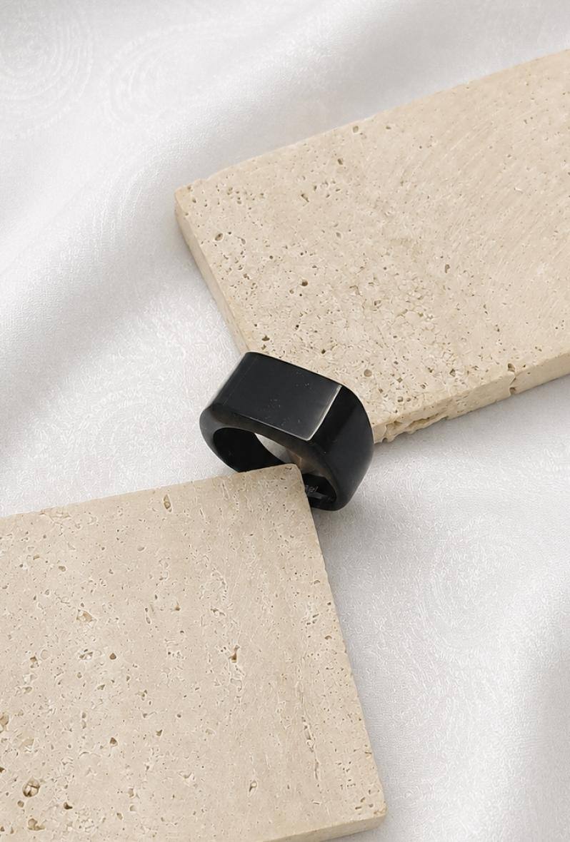 Mayorista Bijoussimo - Anillo de acero negro