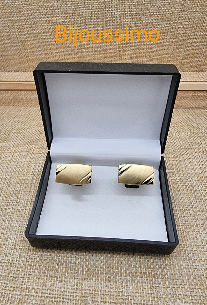 Mayorista Bijoussimo - Gold cufflink with box