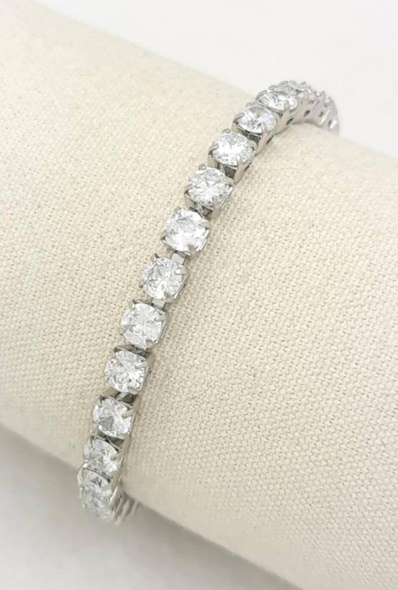 Mayorista Bijoussimo - Pulsera de acero para hombre con doble cierre, eslabones de tenis de circonio