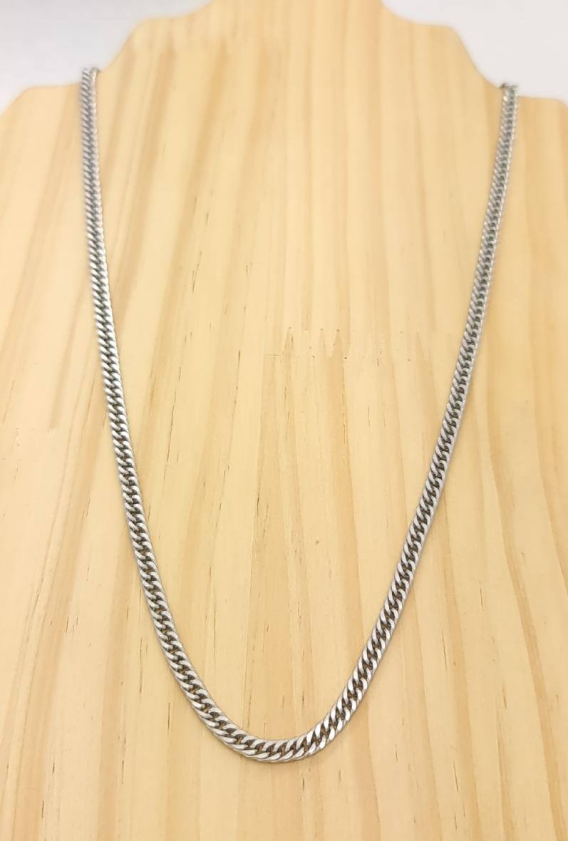 Grossista Bijoussimo - Collana a catena in acciaio Figaro 1:1 (larghezza 3,7mm), 50cm + 5cm
