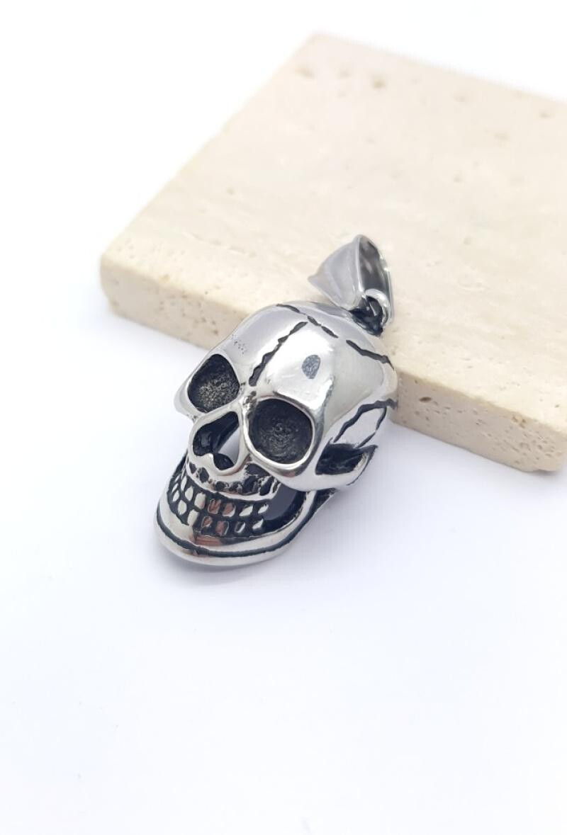 Wholesaler Bijoussimo - Steel skull pendant