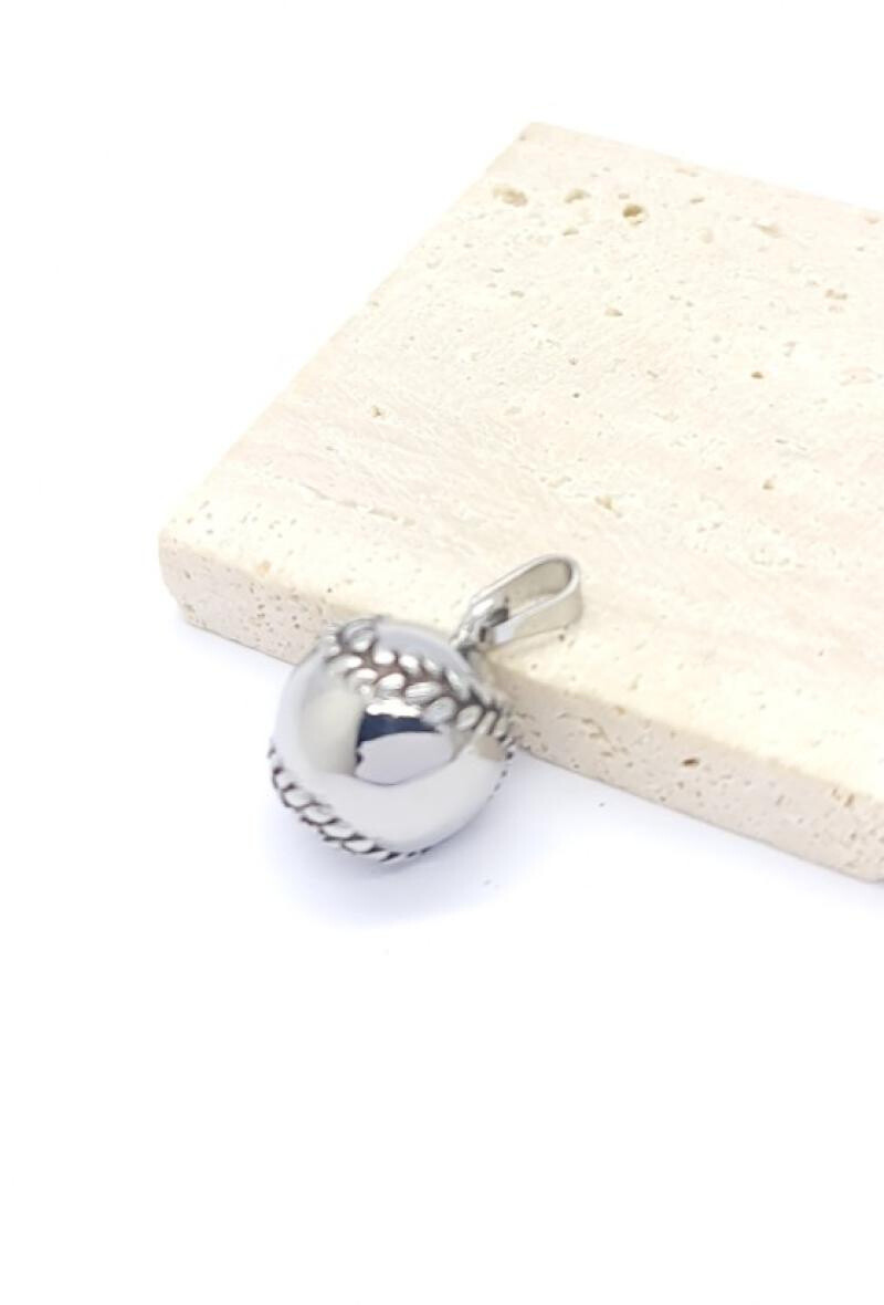 Wholesaler Bijoussimo - Baseball steel pendant