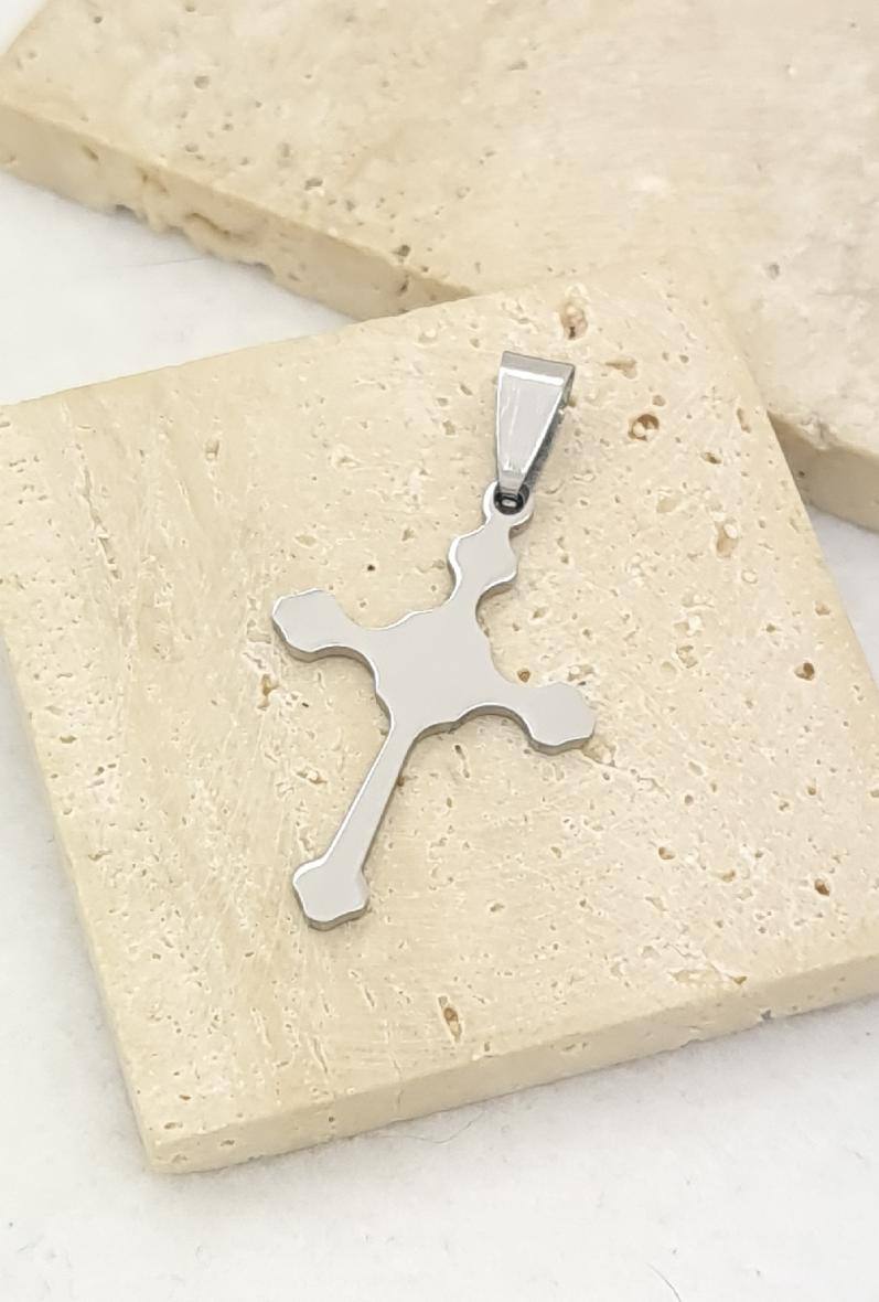 Wholesaler Bijoussimo - Men's Steel Cross Pendant