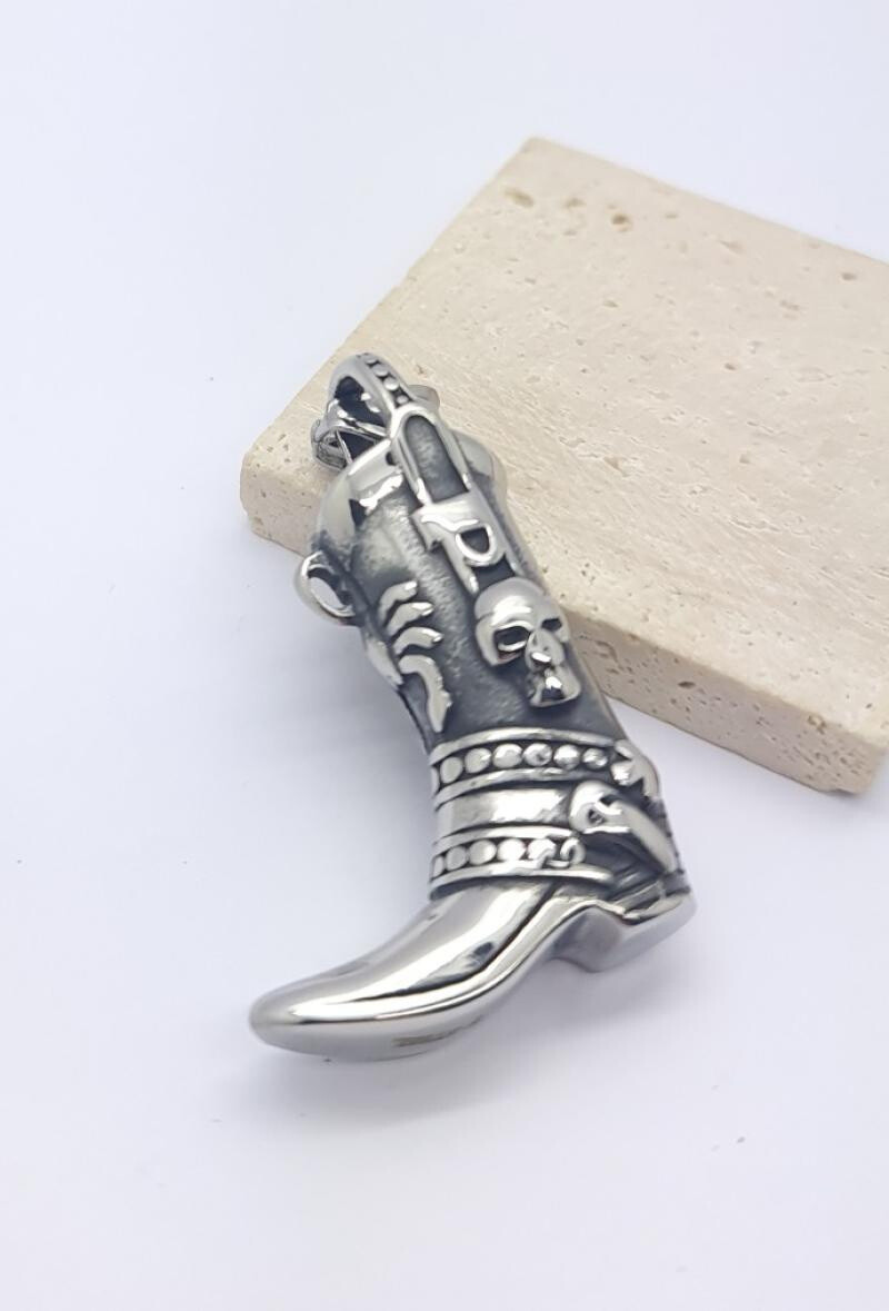 Wholesaler Bijoussimo - Steel Steel pendant Santiags