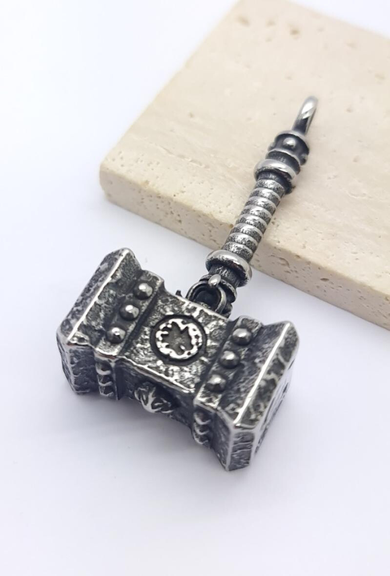 Wholesaler Bijoussimo - Viking Mjöllnir steel steel pendant