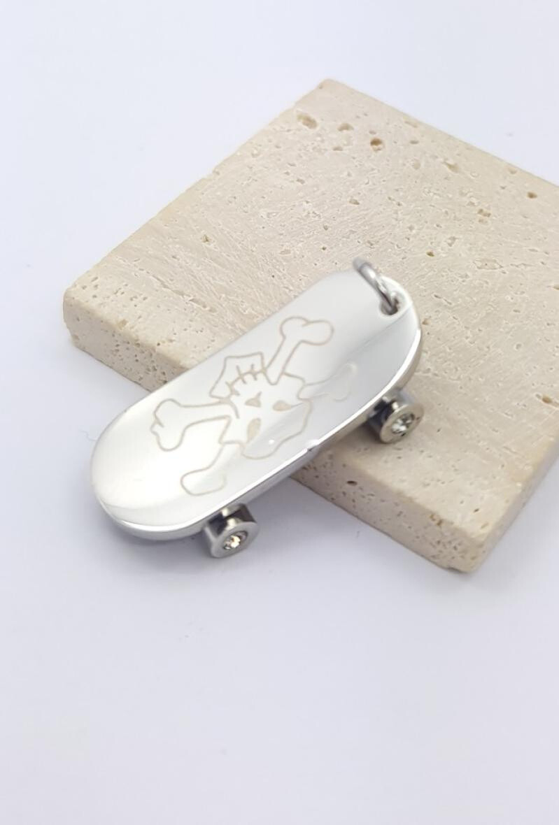 Wholesaler Bijoussimo - Skateboard Skateboard Steel Pendant