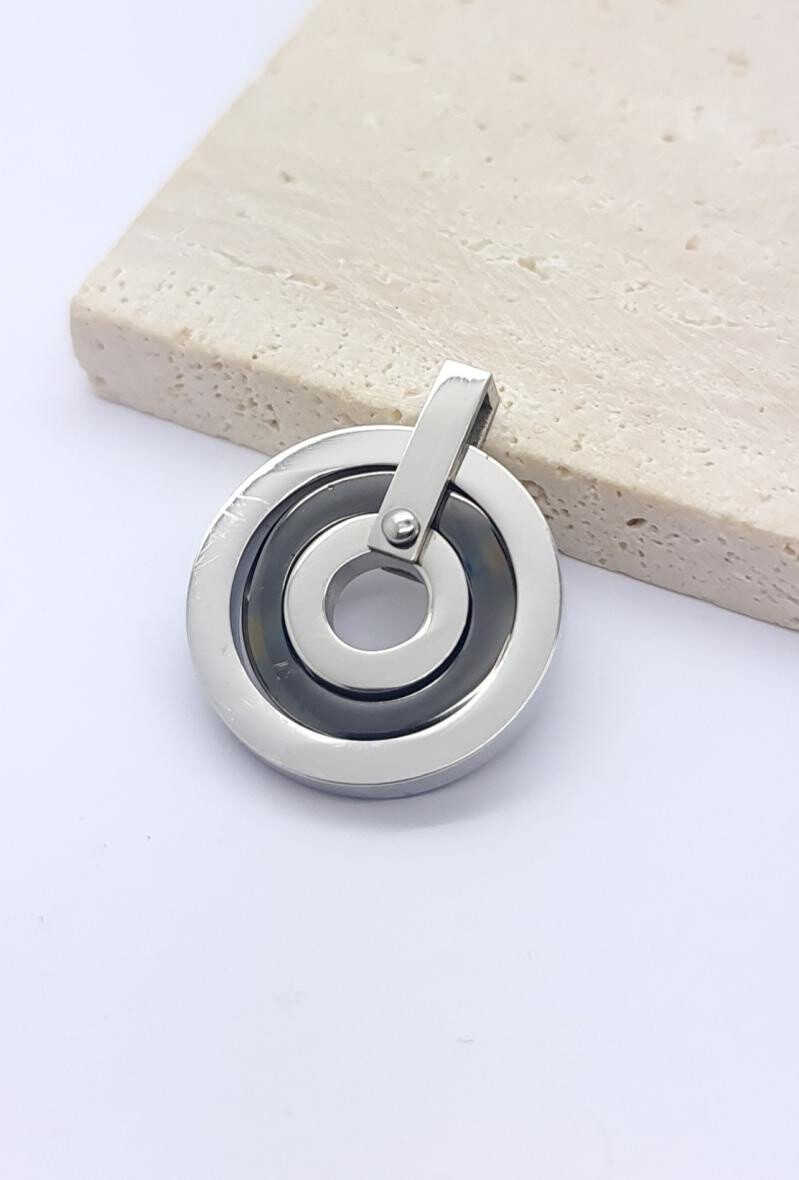 Wholesaler Bijoussimo - Triple top ring pendant flat