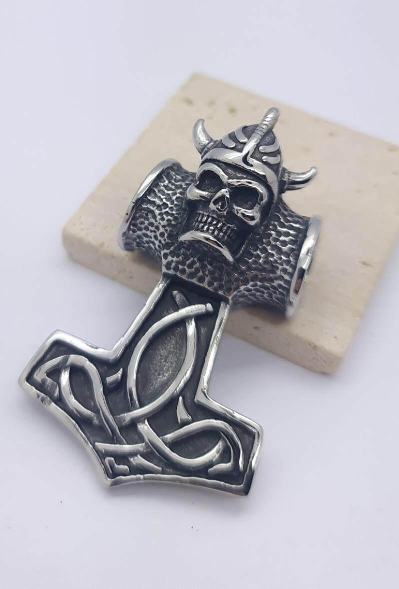 Wholesaler Bijoussimo - Viking skull anchor pendant