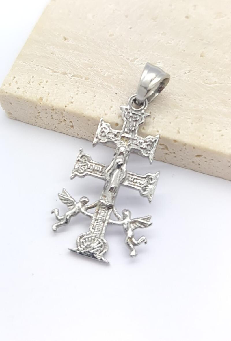 Wholesaler Bijoussimo - Caravaca cross steel pendant