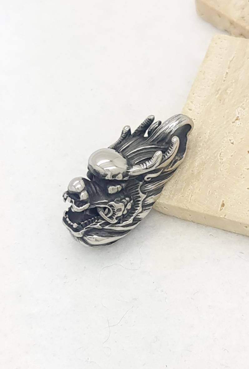Wholesaler Bijoussimo - Men's Steel Dragon Pendant