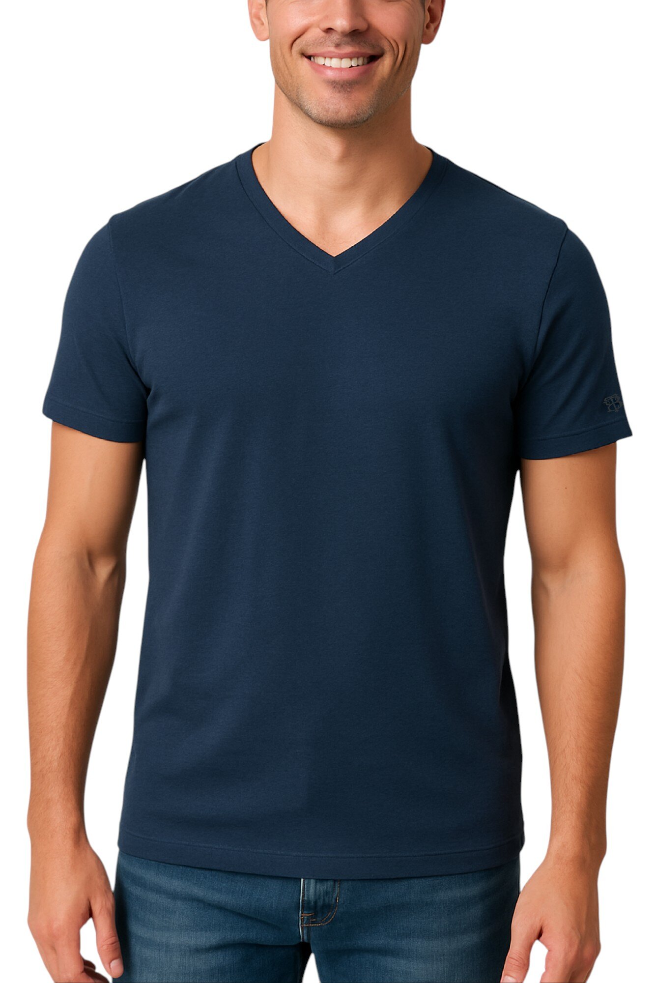 Grossista Bill Tornade - T-shirt a maniche corte con scollo a V e logo trasparente