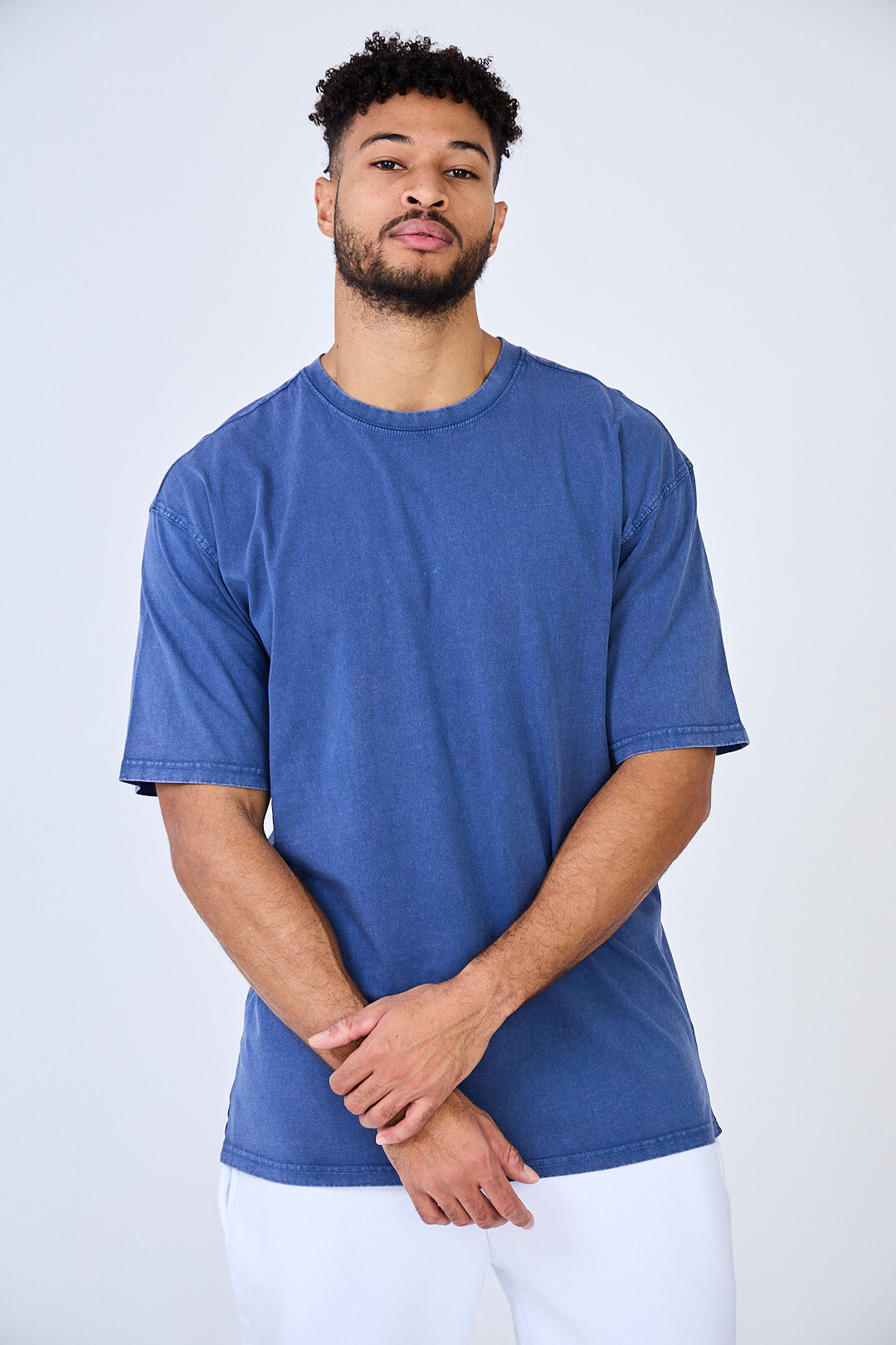 Wholesaler Black Industry - T 002 OVERSIZE BLACK VINTAGE