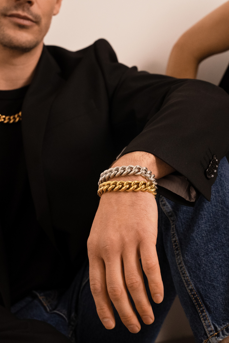 Wholesaler Bohm - Cooper M bracelet - unisex, thick mesh 24 cm