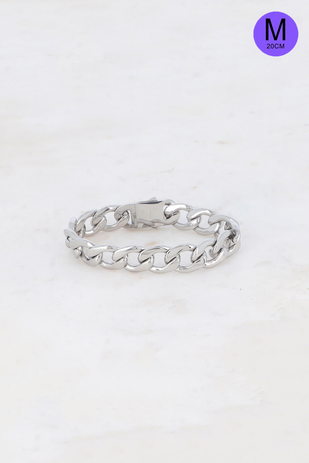 Grossista Bohm - Bracciale UNISEX - Catena a maglia di 20 CM