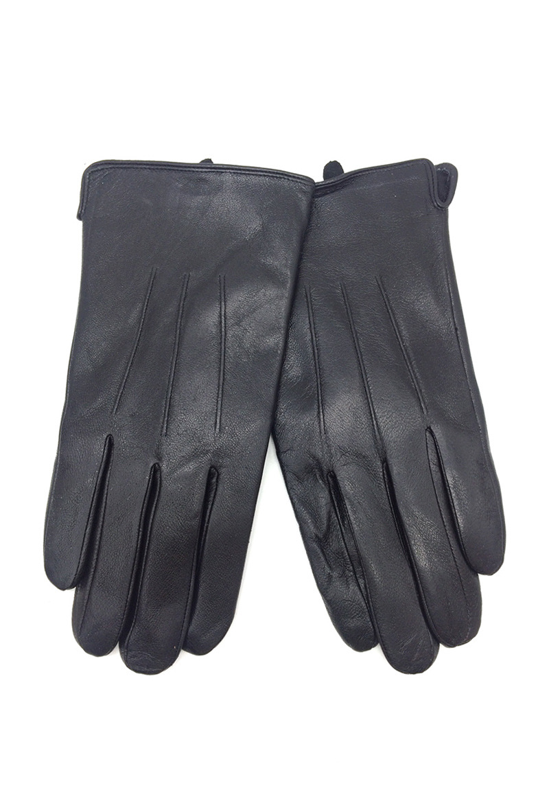 Grossiste By Oceane - GANTS  EN CUIR POUR HOMMES DÉCORÉS DE PLIS COUSUS