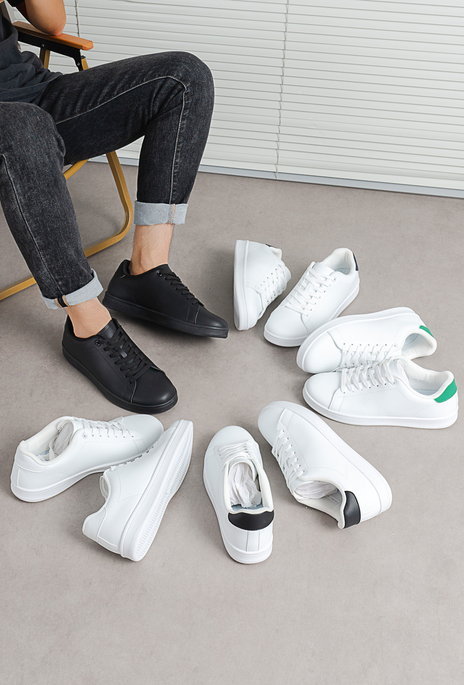 Grossista C'M Homme - Sneakers Uomo in Similpelle Elegante
