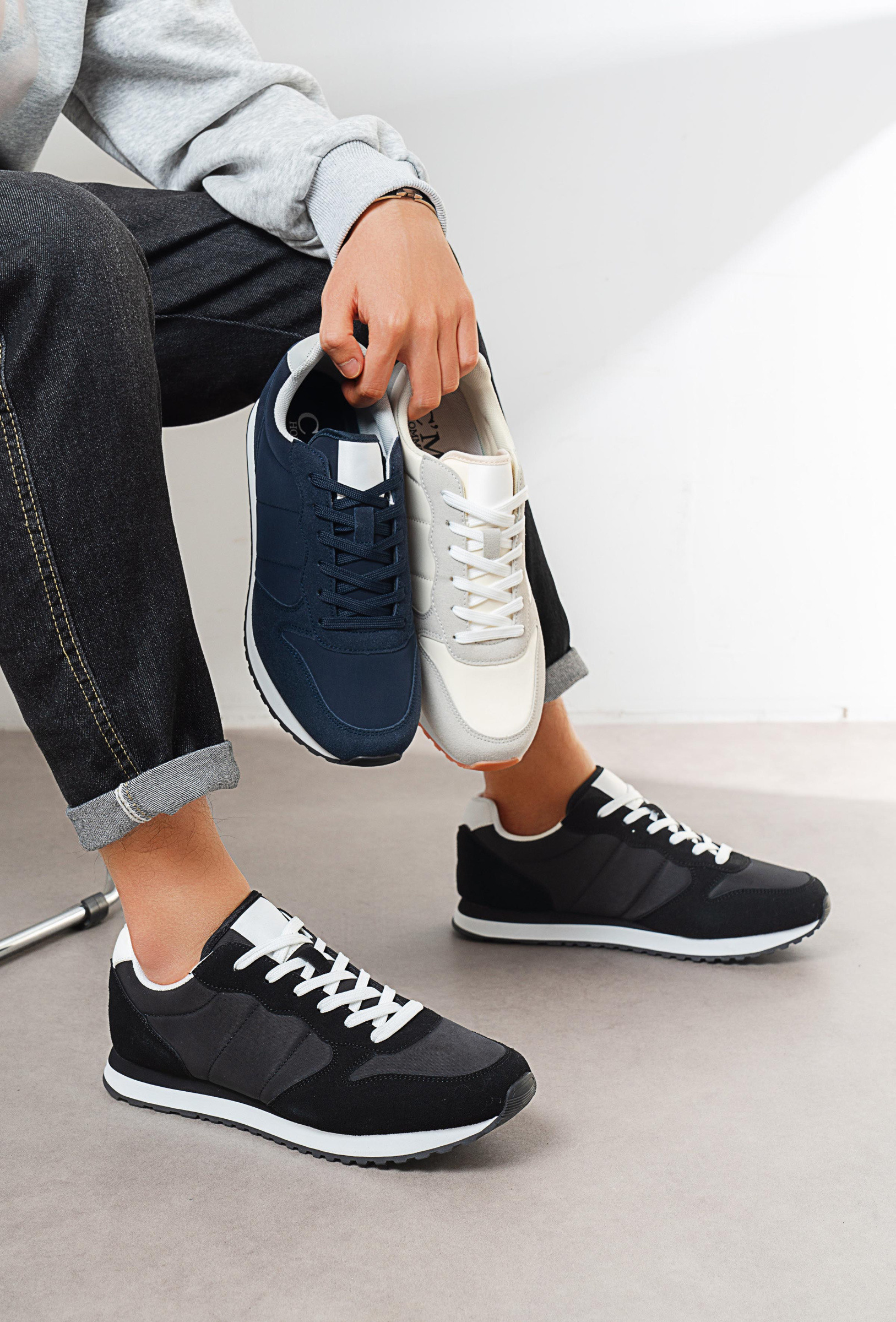 Großhändler C'M Homme - Minimalistische Retro-Sneaker