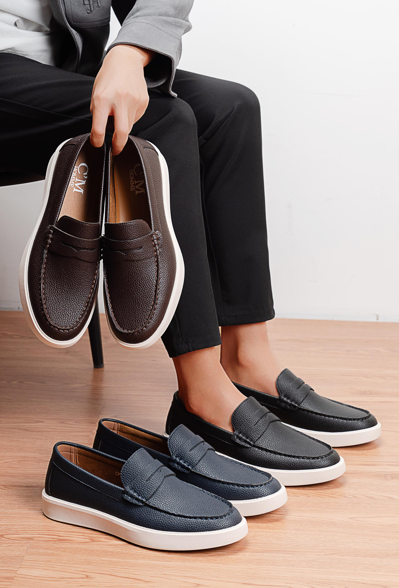 Großhändler C'M Homme - Penny-Loafer - Zeitloser Stil & Sportlich-Schicker Komfort