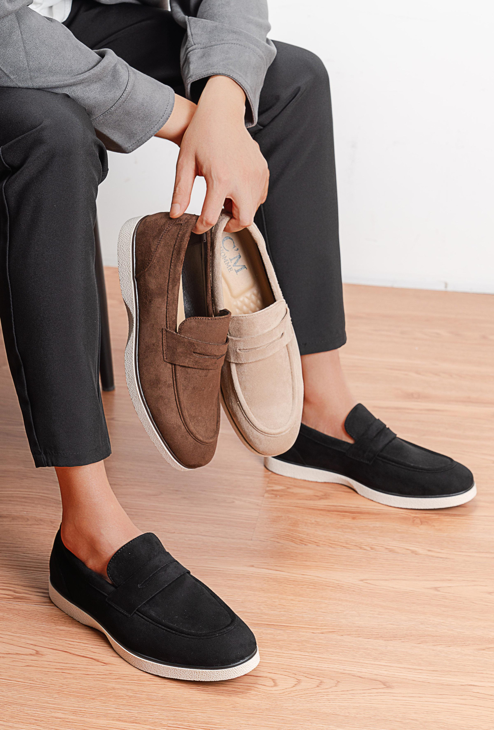 Wholesaler C'M Homme - Men's Penny Loafers – Timeless Style in Synthetic Suede
