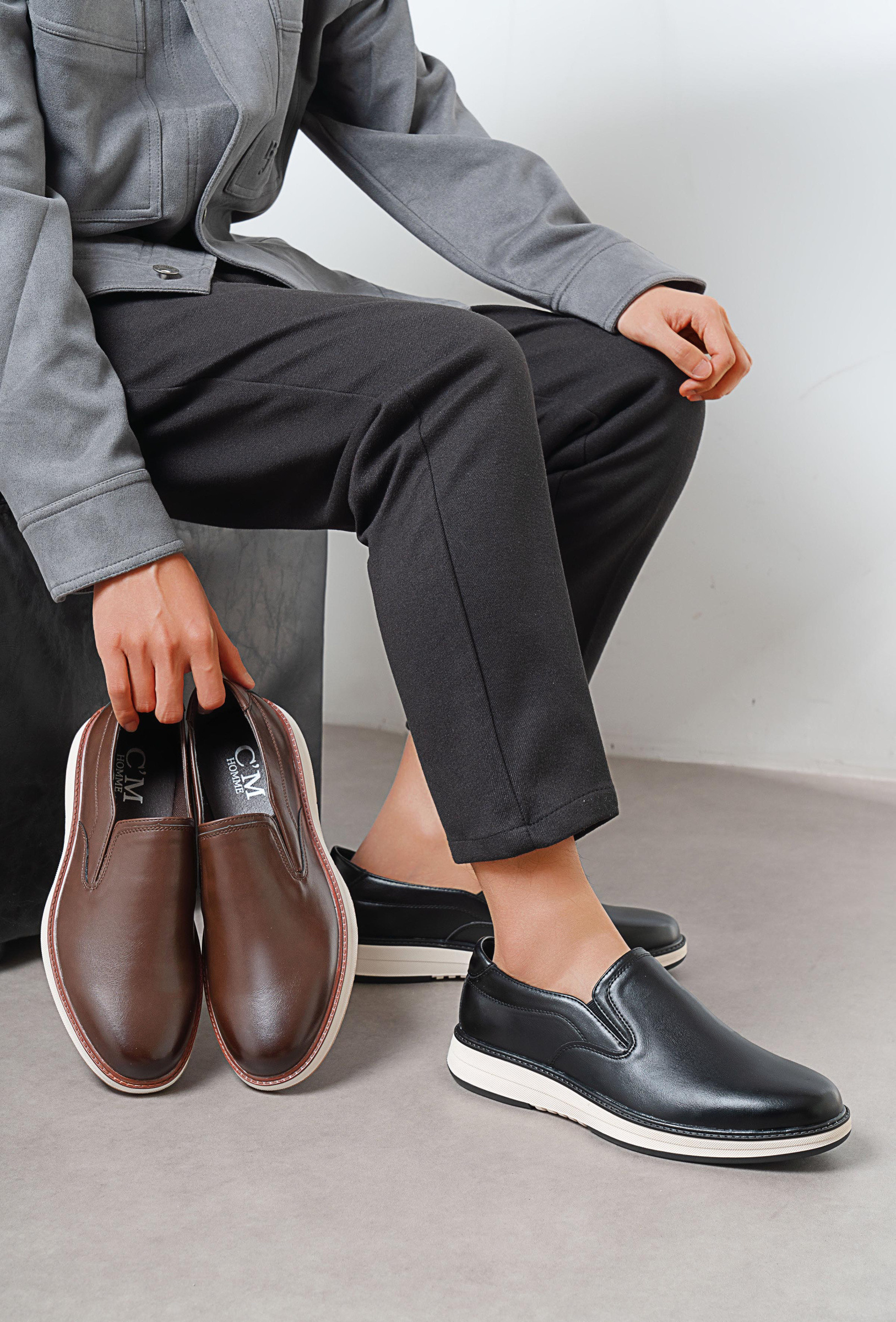 Wholesaler C'M Homme - Comfort Slip-On Dress Shoes
