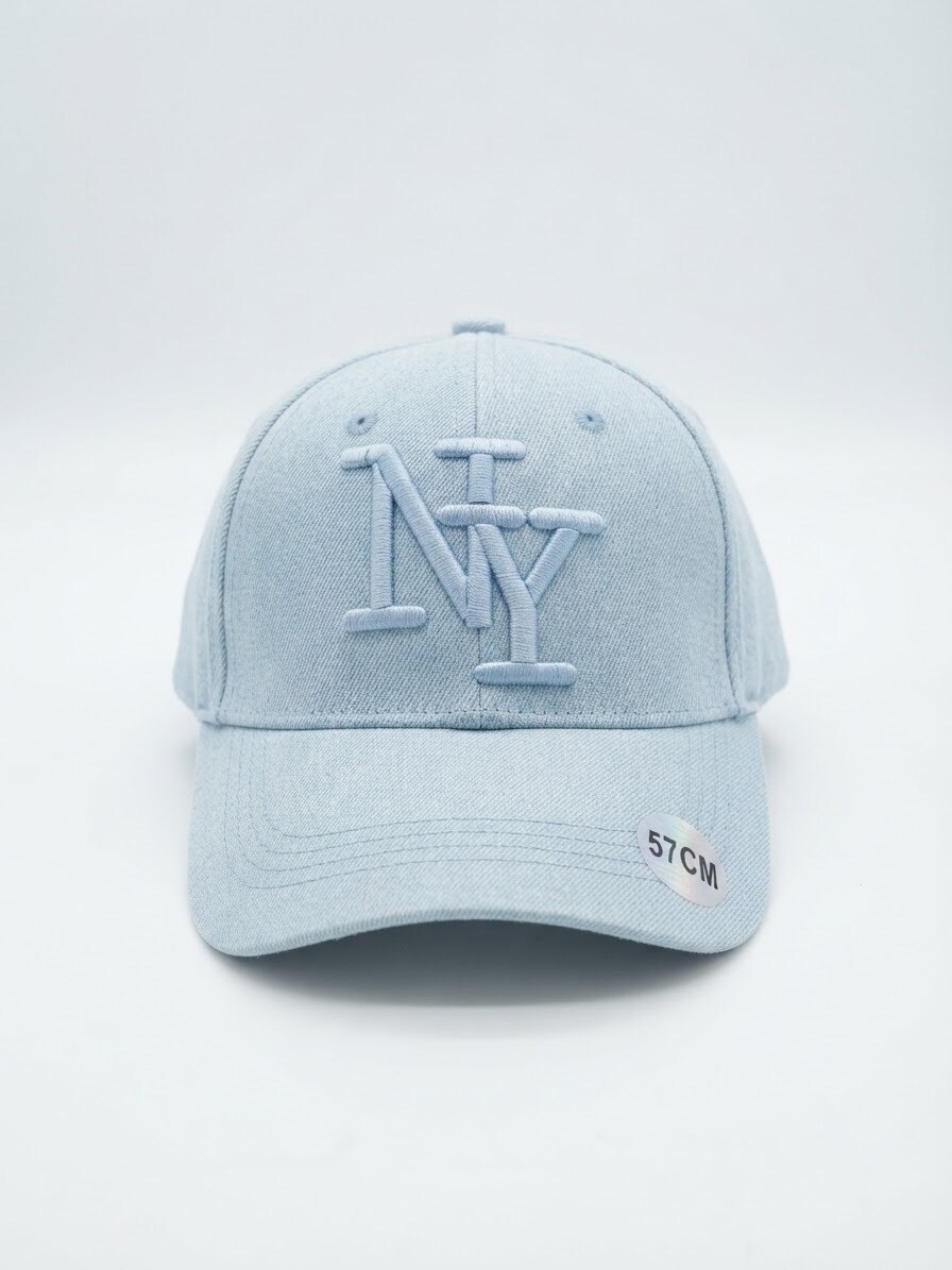 Grossiste Casquette NY - Casquette NY bleu clair chinée