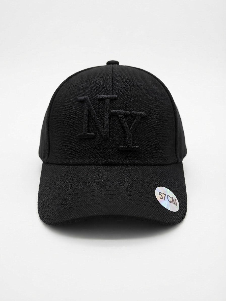 Grossiste Casquette NY - Casquette NY nid d’abeille noir