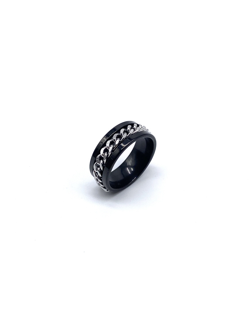 Mayorista Cecile II - Anillo giratorio de acero inoxidable.