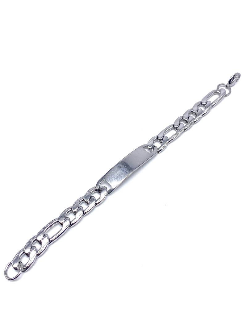 Wholesaler Cecile II - Steel curb chain with engraving plate