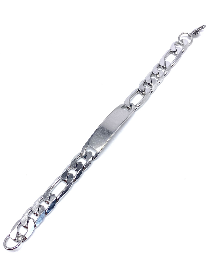 Wholesaler Cecile II - Steel curb chain with engraving plate