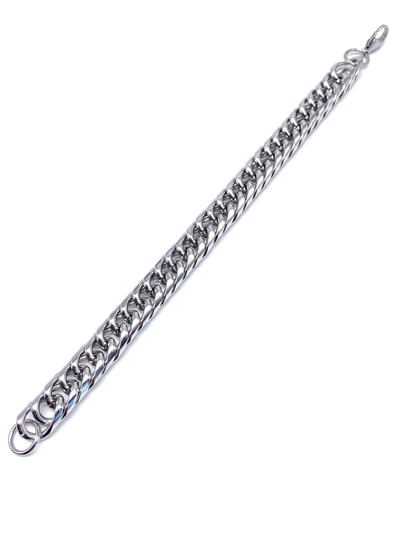 Wholesaler Cecile II - Steel curb chain with engraving plate