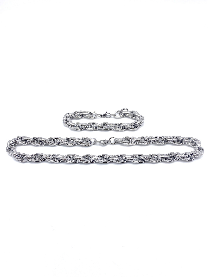 Mayorista Cecile II - Pulsera + collar de acero inoxidable