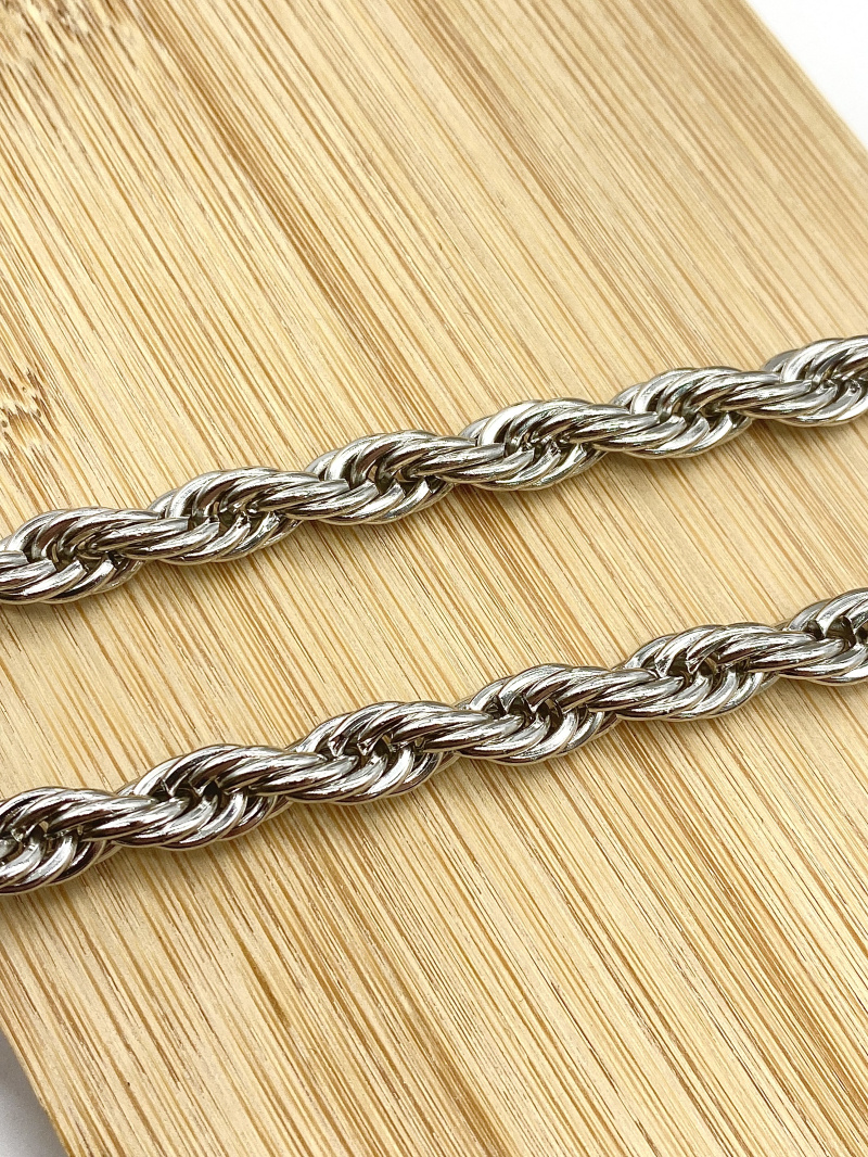 Mayorista Cecile II - Collar de cadena cuerda de malla de acero