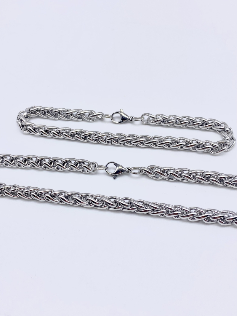 Wholesaler Cecile II - Necklace + steel chain bracelet.