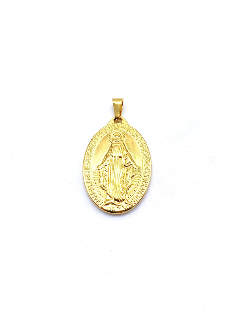 Grossiste Cecile II - Pendentif de la vierge en acier inoxydable