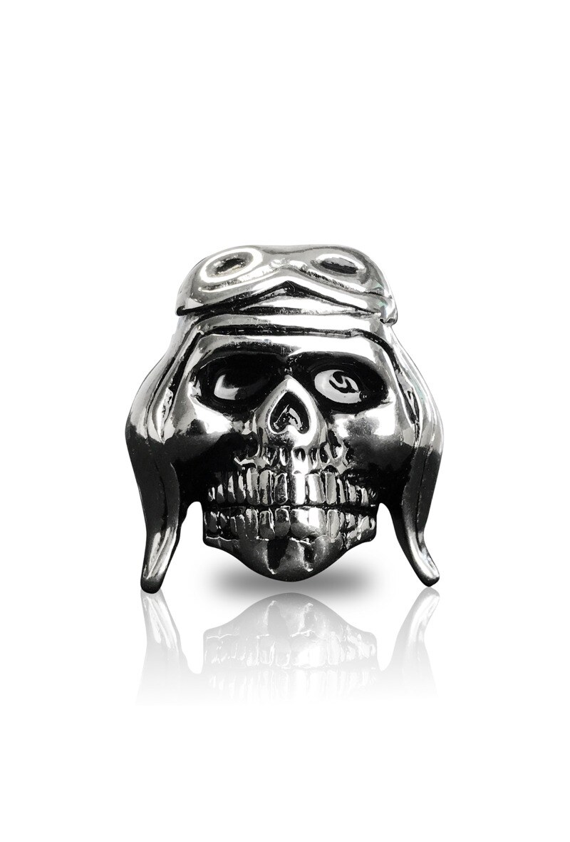 Grossiste Ceramik - Bague Homme en Acier Inoxydable- Tête De Mort  JH