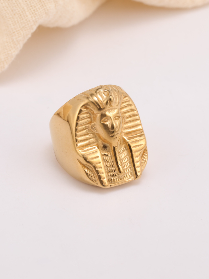 Mayorista Ceramik - Anillo de acero inoxidable Anillo de sello PHARAON
