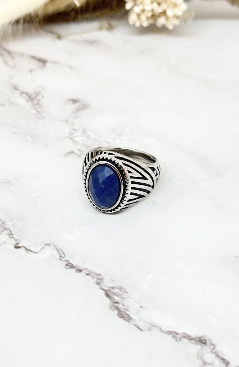 Mayorista Ceramik - Anillo de sello cuadrado de acero inoxidable