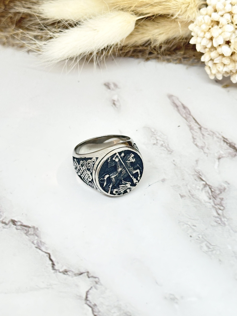 Wholesaler Ceramik - Stainless steel ring Abalone shell stone signet ring