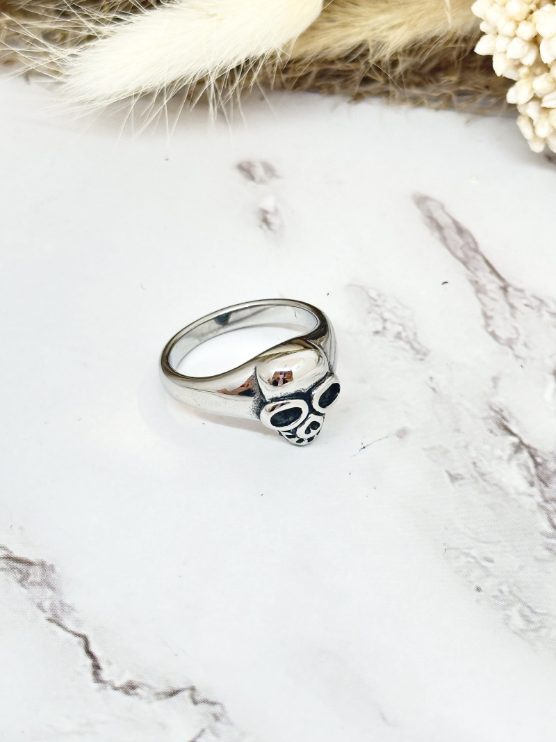 Mayorista Ceramik - Anillo de acero inoxidable Anillo con estampado de tigre azul